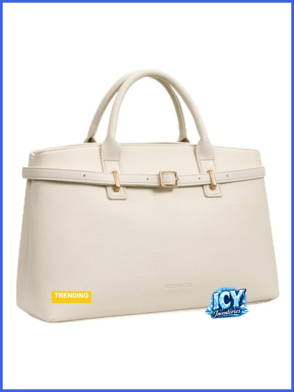 Soft Structured Satchel Bag Women Work Tote Handbag Faux Leather Removable Strap